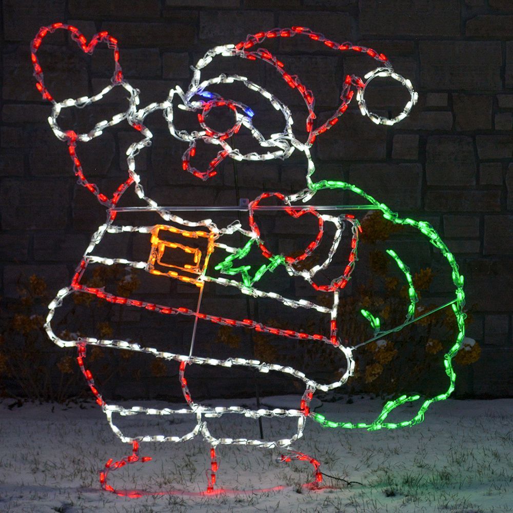 LED Jolly Santa with Bag #LED-SJ72